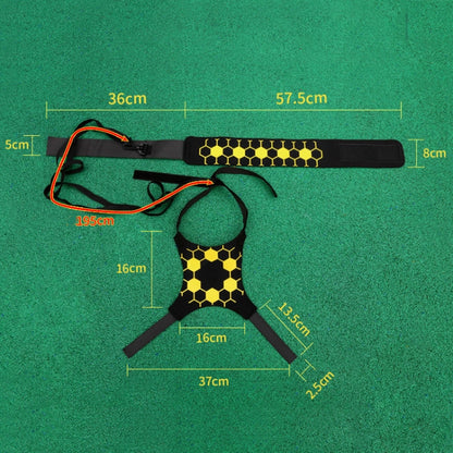 Soccer Kick Trainer Solo Football Training Aid with Adjustable Belt Training Juggle Band