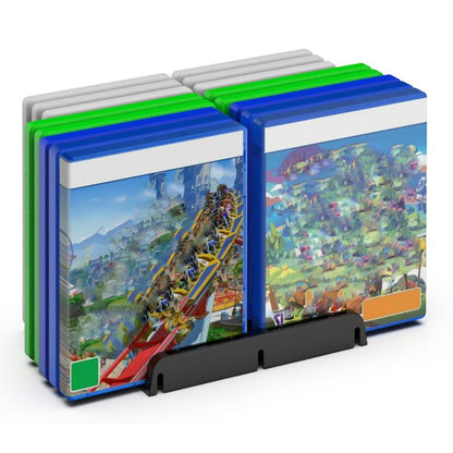 Game Disk Storage Stand Desktop Large Capacity CD Case, 16 sheets