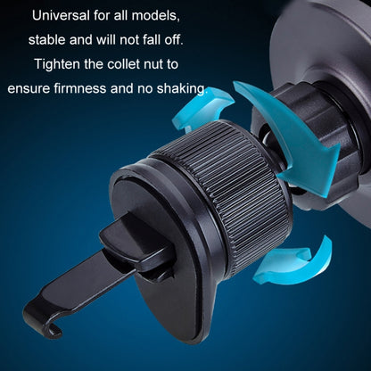 Magsafe 15W Magnetic Colorful Light Wireless Charging Mobile Phone Holder, A9 Air Outlet Dark Gray, A9 Adhesive Dark Gray