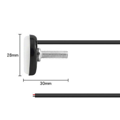 2pcs 23mm Motorcycle Eagle Eye Light Reverse Rearview Mirror Spotlight