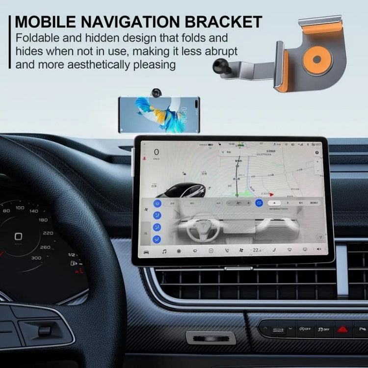 Car Screen Phone Holder Base For Tesla Model 3 And Other Models, Base + Magnetic Stand