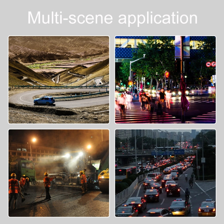 Solar Powered Double Sided LED Barricade Light Traffic Signal Red And Blue Strobe Road Warning Lights, C1A