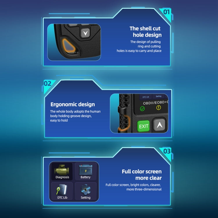 Car Engine Fault Error Code Detection Battery Detector, YM119
