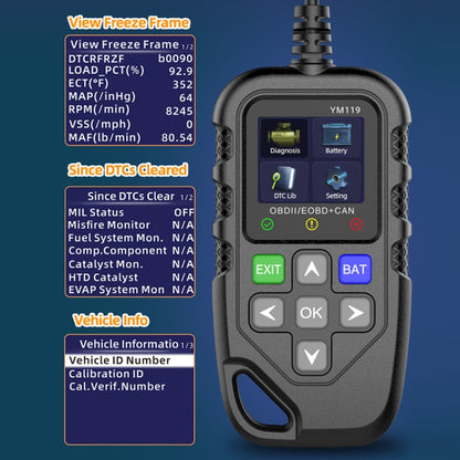 Car Engine Fault Error Code Detection Battery Detector, YM119