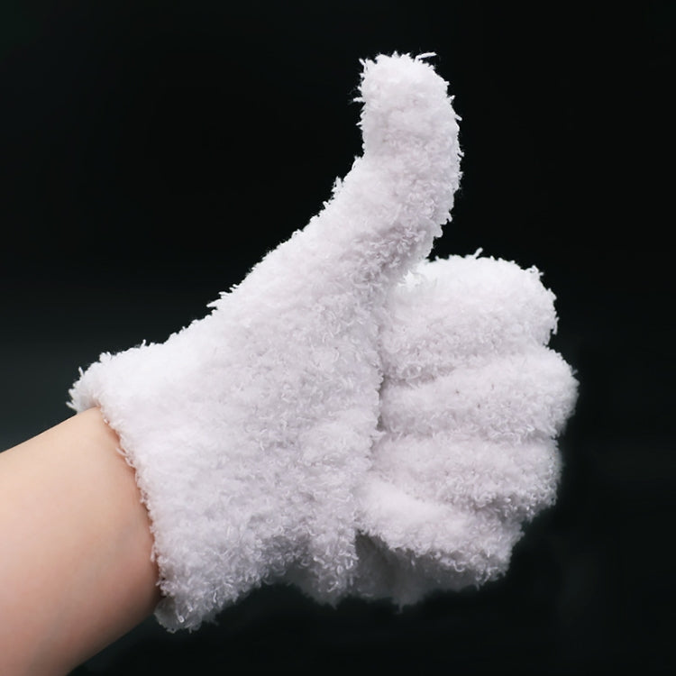 Thickened Hanging Porcelain Pulp Tray Walnut Coral Velvet Gloves, White Regular, White Thickened, Gray Regular, Gray Thickened