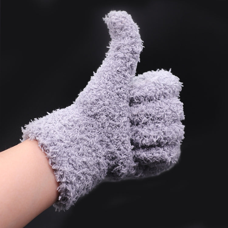 Thickened Hanging Porcelain Pulp Tray Walnut Coral Velvet Gloves, White Regular, White Thickened, Gray Regular, Gray Thickened
