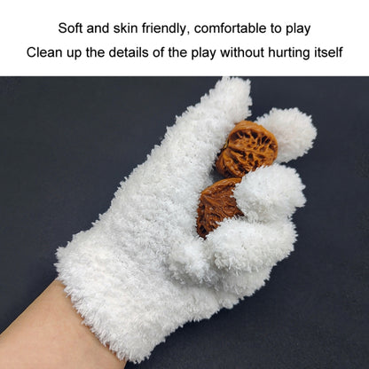 Thickened Hanging Porcelain Pulp Tray Walnut Coral Velvet Gloves, White Regular, White Thickened, Gray Regular, Gray Thickened