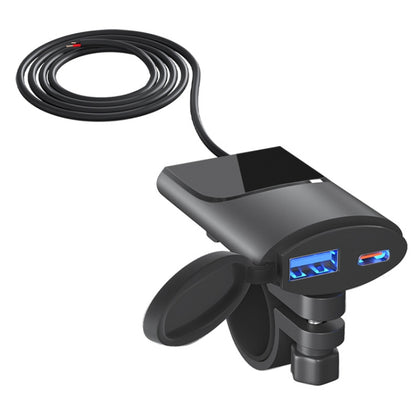Fast Charging Dual-USB QC3.0 Motorcycle Cell Phone Charger