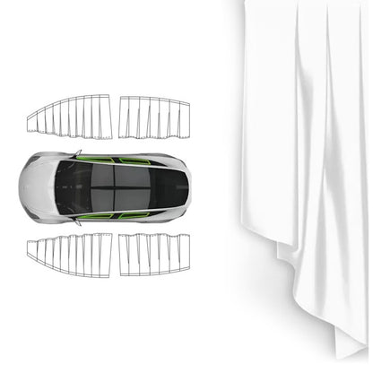 Car Side Window Privacy Sun Protection Curtain, For Tesla Model Y 4pcs White, For Tesla Model Y 4pcs Black, For Tesla Model 3 4pcs White, For Tesla Model 3 4pcs Black