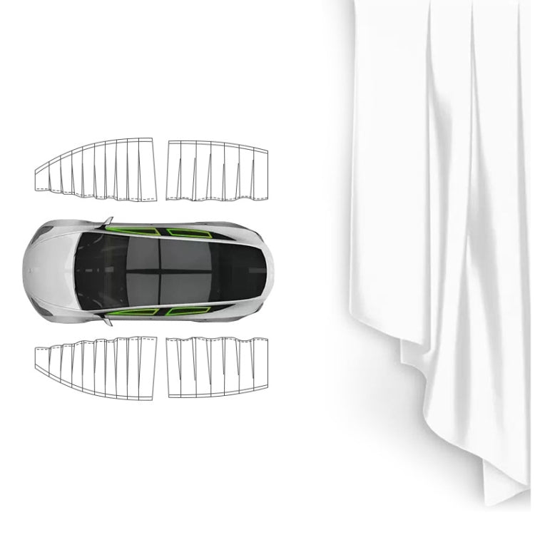 Car Side Window Privacy Sun Protection Curtain, For Tesla Model Y 4pcs White, For Tesla Model Y 4pcs Black, For Tesla Model 3 4pcs White, For Tesla Model 3 4pcs Black