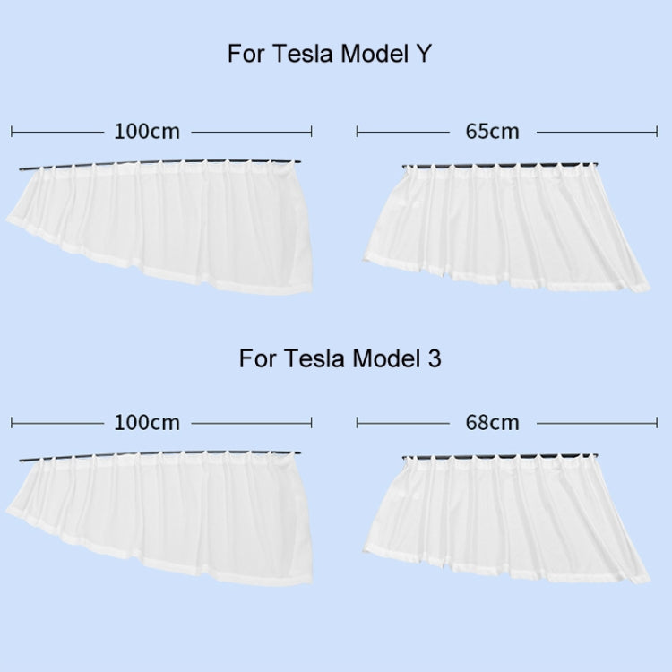 Car Side Window Privacy Sun Protection Curtain, For Tesla Model Y 4pcs White, For Tesla Model Y 4pcs Black, For Tesla Model 3 4pcs White, For Tesla Model 3 4pcs Black