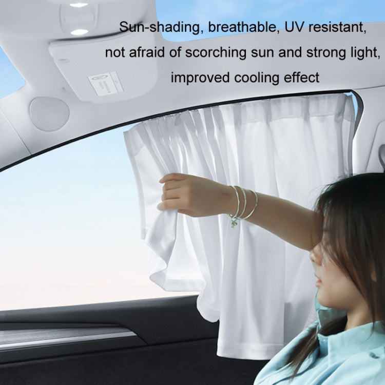 Car Side Window Privacy Sun Protection Curtain, For Tesla Model Y 4pcs White, For Tesla Model Y 4pcs Black, For Tesla Model 3 4pcs White, For Tesla Model 3 4pcs Black