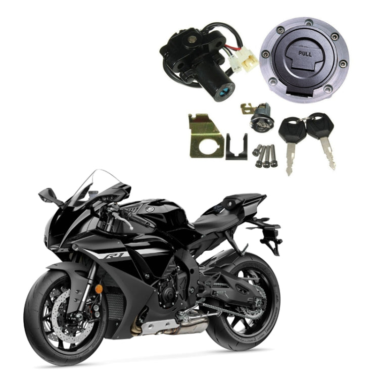For Yamaha R1 1992-2013 Motorcycle Fuel Tank Cap Electric Door Lock Assembly