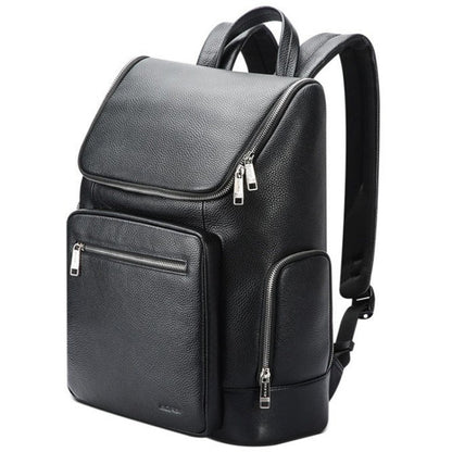 Bopai 61-122431 Large-capacity First-layer Cowhide Business Waterproof Laptop Backpack, 61-122431