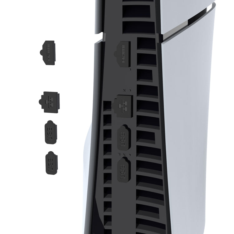 For Sony PS5 Slim IPEGA PG-P5S012 Game Console Dust Plug Set, For Sony PS5 Slim