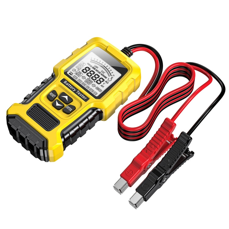 FOXSUR 12V/24V Automotive Lead-acid Battery Internal Resistance Rapid Analyzer, Yellow
