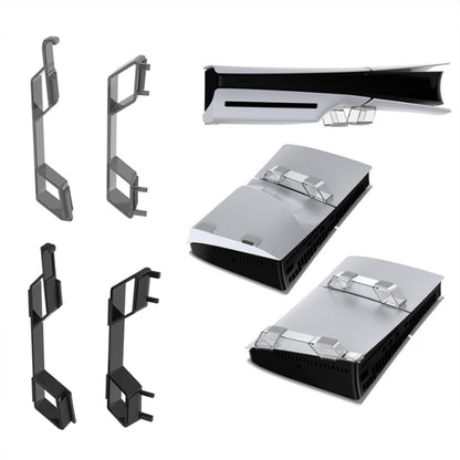 For Sony PS5 Slim DOBE TP5-3582 Game Console Horizontal Storage Holder, Black, Transparent