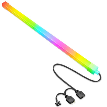 Panoramic Glow ARGB Light Bar Desktop Computer Case Interior Decorative Ambient Light, F300 Square