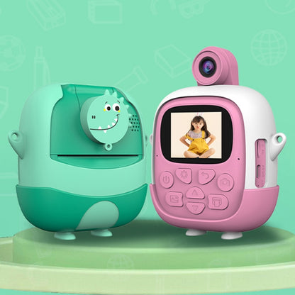 A19B 2.0-Inch 720P HD Reversible Camera Cartoon Children Mini Digital Printing Camera