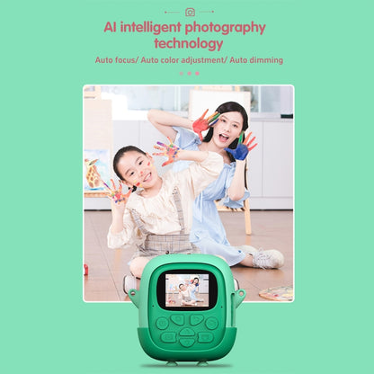 A19B 2.0-Inch 720P HD Reversible Camera Cartoon Children Mini Digital Printing Camera
