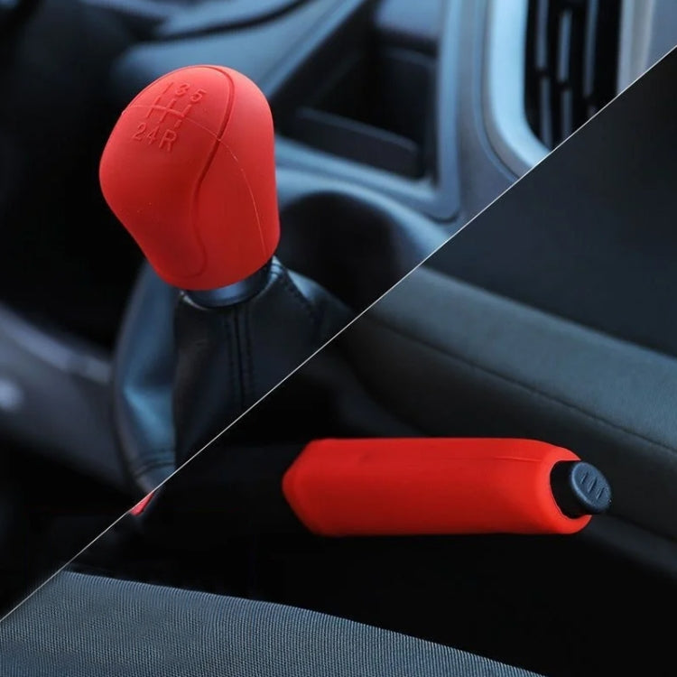 Automotive Silicone Manual Automatic Shift Lever Protective Cover, Gear Shift Black, Gear Shift Gray, Gear Shift Red, Gear Shift Blue, Gear Shift Beige, Gear Shift Yellow, Handbrake Black, Handbrake Gray, Handbrake Red, Handbrake Blue, Handbrake Beige