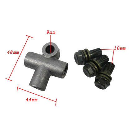 10MM ATV Brake Oil Pipe Three-way Connector Interface