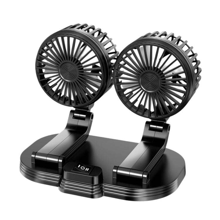 5V USB Port Car Dual-head Fan Circulation Fan