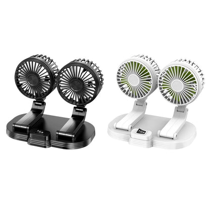 5V USB Port Car Dual-head Fan Circulation Fan