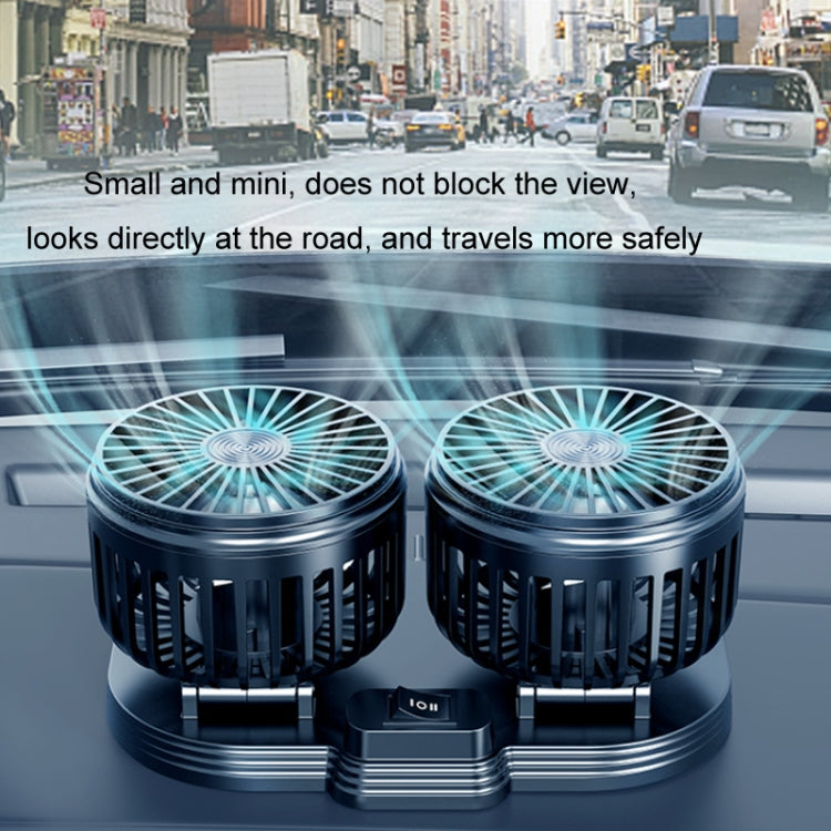 5V USB Port Car Dual-head Fan Circulation Fan