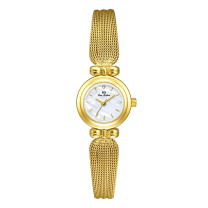 BS Bee Sister 22mm Retro Female Wrist Watch with Stainless Steel Mesh Butterfly Design Strap