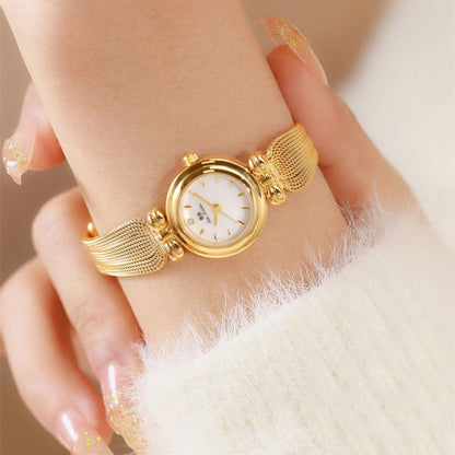 BS Bee Sister 22mm Retro Female Wrist Watch with Stainless Steel Mesh Butterfly Design Strap
