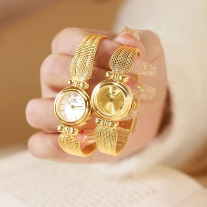 BS Bee Sister 22mm Retro Female Wrist Watch with Stainless Steel Mesh Butterfly Design Strap