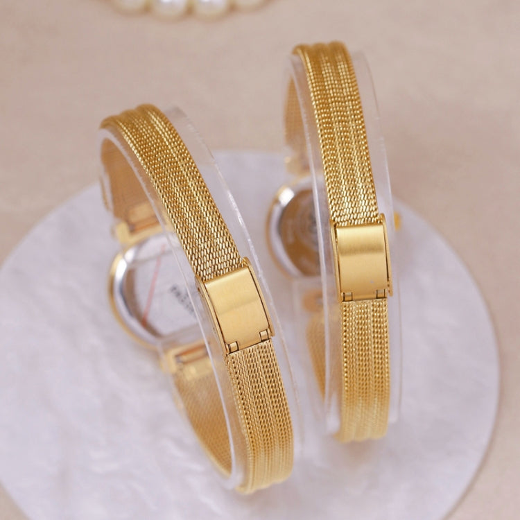 BS Bee Sister 22mm Retro Female Wrist Watch with Stainless Steel Mesh Butterfly Design Strap