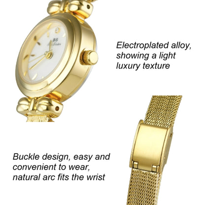 BS Bee Sister 22mm Retro Female Wrist Watch with Stainless Steel Mesh Butterfly Design Strap