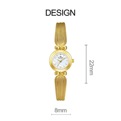 BS Bee Sister 22mm Retro Female Wrist Watch with Stainless Steel Mesh Butterfly Design Strap