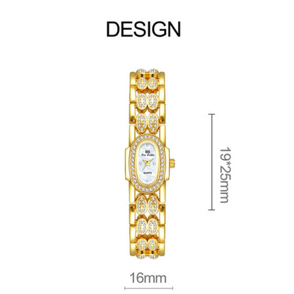 BS Bee Sister Stainless Steel Ladies Bracelet Watch Diamond Wristwatch