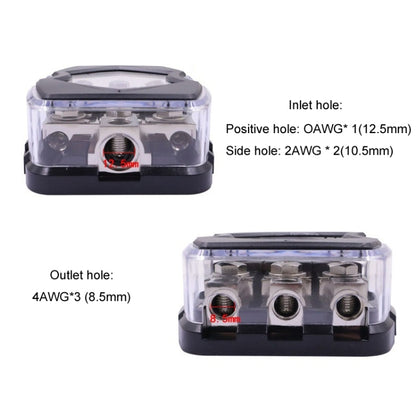 One To Three Car Audio Power Fuse Holder Fuse Junction Box, 3ANL3