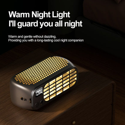 USB Charging Digital Display Portable Bladeless Outdoor Mini Night Light Fan