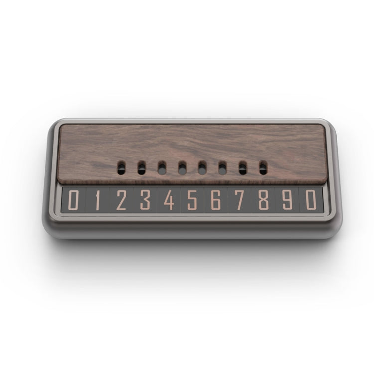 Car Metal Wood Aromatherapy Magnetic Luminous Car Moving Number Plate