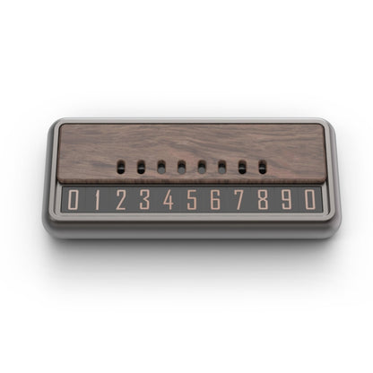 Car Metal Wood Aromatherapy Magnetic Luminous Car Moving Number Plate