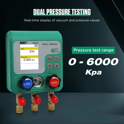 DUOYI DY523 Automotive Vacuum Pressure Gauge Liquid Charge Fluorine Repair Electronic Refrigerant Meter, 2pcs / Set, 11pcs / Set
