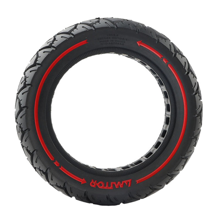 AIMITE 10 inch 45mm Slot Scooter Universal Anti-Blast Anti-skid Shock Absorption Off-road Tire, Red Line