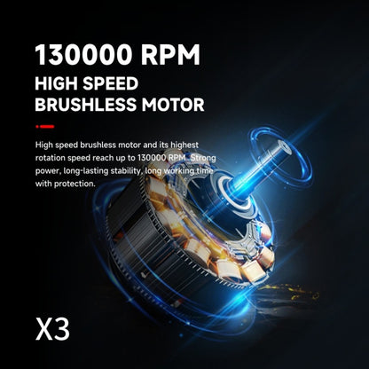 130000R PM52+M/S Brushless Motor Industrial Dust Blowing Turbo Fan, 130000RPM 52+M/S