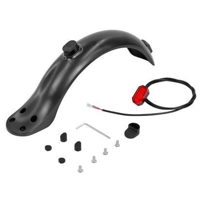 For Xiaomi M365 / 1S / PRO Scooter Accessories Plastic Rear Fender 4 Hole Rear Fenders 8.5 inch Fender, Single Fender, Fender+Tail Light Set