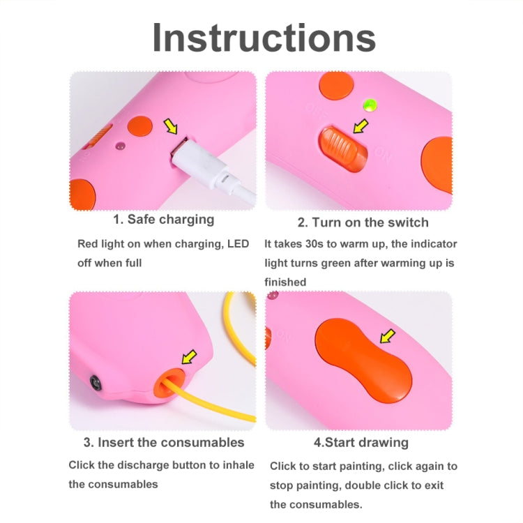 Infrared Sensing Low-temperature 3D Printing Pen Children DIY Graffiti Painting Pen
