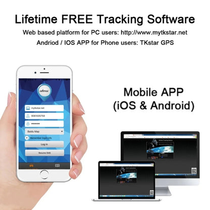 TKSTAR TK915 4G Quad Frequency Locator Car Anti-Theft GPS Tracker, 4G