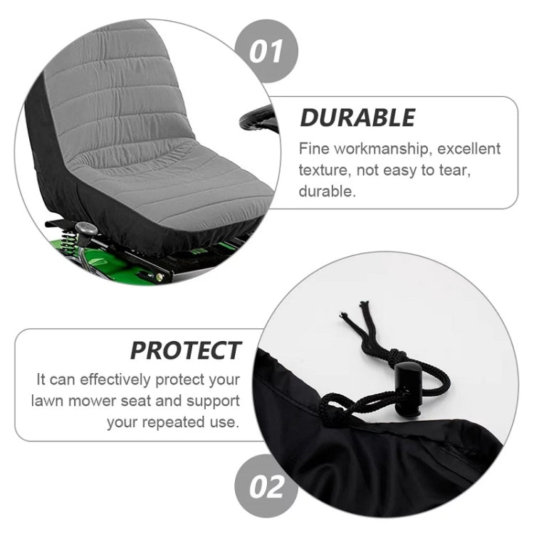 15 Inch Heavy-Duty Agricultural Vehicle Lawn Mower Seat Dust Cover, 15 Inch, 11 Inch