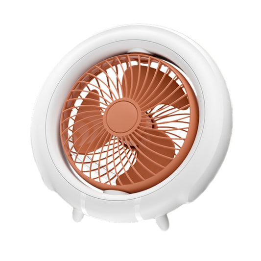 Night Light Desktop Folding Fan Outdoor Camping Hanging Mini Fan, Orange Basic, Green Basic, Orange Upgraded, Green Upgraded