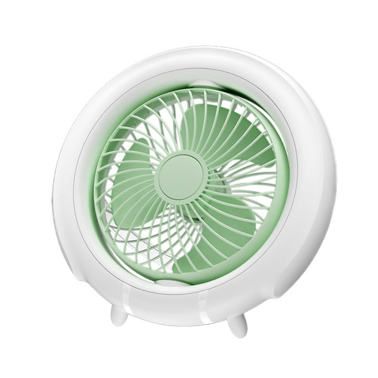 Night Light Desktop Folding Fan Outdoor Camping Hanging Mini Fan, Orange Basic, Green Basic, Orange Upgraded, Green Upgraded