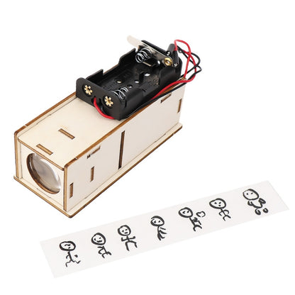 DIY Children Homemade Slide Projector Pupils Educational Toy Science Experiment Equipment